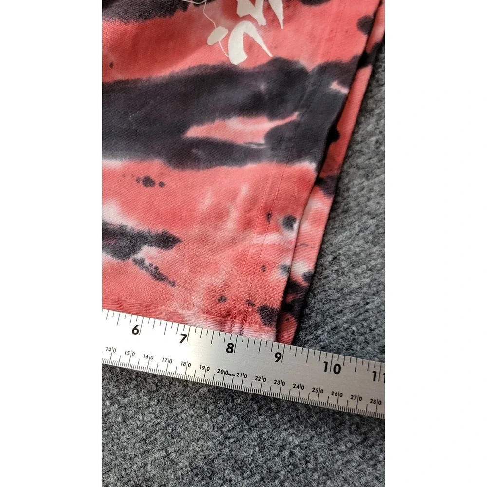 Hypland X Naruto Shippuden Skater Shorts Adult Large Red Tie Dye Inseam 9